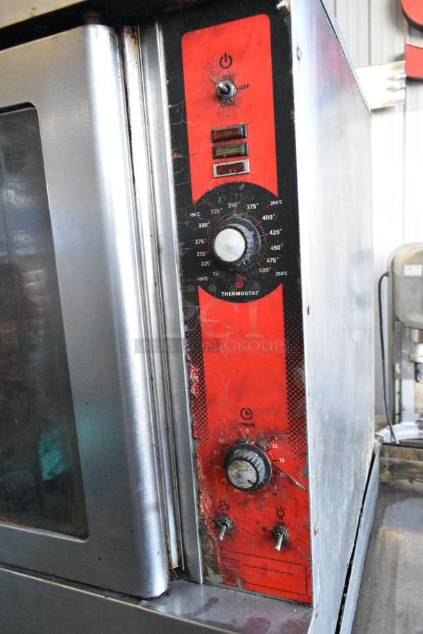 2 Vulcan Stainless Steel Commercial Natural Gas Powered Full Size Convection Oven w/ View Through Doors, and Thermostatic Controls on Commercial Casters. 2 Times Your Bid! - Image 3 of 9