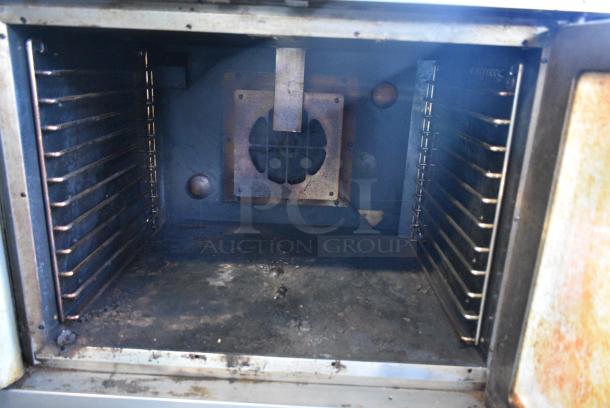 2 Vulcan Stainless Steel Commercial Natural Gas Powered Full Size Convection Oven w/ View Through Doors, and Thermostatic Controls on Commercial Casters. 2 Times Your Bid! - Image 6 of 9