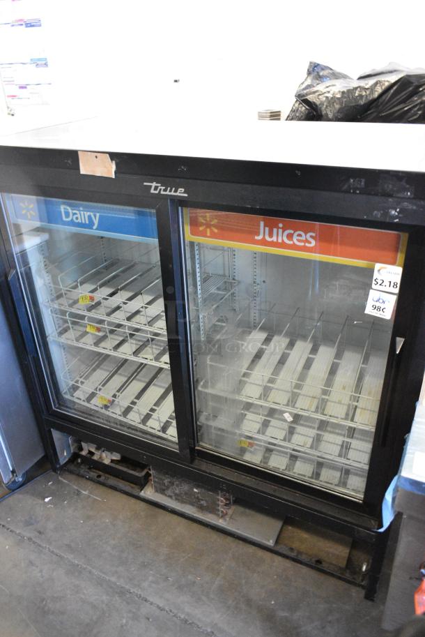 2017 True GDM-41SL-48-HC-LD Metal Commercial 2 Door Reach In Cooler Merchandiser w/ Poly Coated Racks. 115 Volts, 1 Phase. Tested and Working! - Image 1 of 8