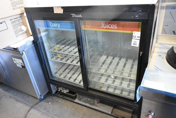 2017 True GDM-41SL-48-HC-LD Metal Commercial 2 Door Reach In Cooler Merchandiser w/ Poly Coated Racks. 115 Volts, 1 Phase. Tested and Working! - Image 2 of 8