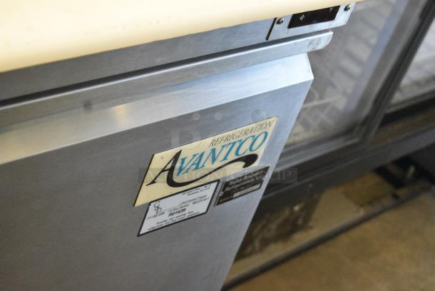 Avantco 178SCL2 Stainless Steel Commercial Sandwich Salad Prep Table Bain Marie Mega Top on Commercial Casters. 115 Volts, 1 Phase. Tested and Working! - Image 2 of 9