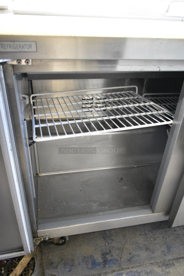 Avantco 178SCL2 Stainless Steel Commercial Sandwich Salad Prep Table Bain Marie Mega Top on Commercial Casters. 115 Volts, 1 Phase. Tested and Working! - Image 5 of 9