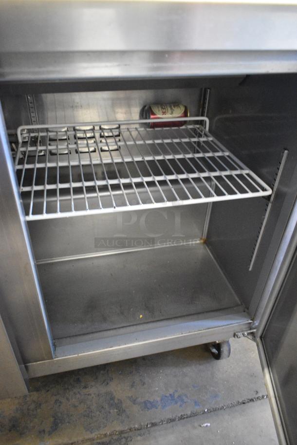 Avantco 178SCL2 Stainless Steel Commercial Sandwich Salad Prep Table Bain Marie Mega Top on Commercial Casters. 115 Volts, 1 Phase. Tested and Working! - Image 6 of 9