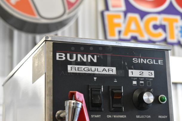 Bunn SINGLE Stainless Steel Commercial Countertop Coffee Machine w/ Hot Water Dispenser, Server Satellite and Metal Brew Basket. 120 Volts, 1 Phase. - Image 2 of 9