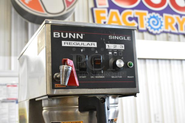 Bunn SINGLE Stainless Steel Commercial Countertop Coffee Machine w/ Hot Water Dispenser, Server Satellite and Metal Brew Basket. 120 Volts, 1 Phase. - Image 3 of 9