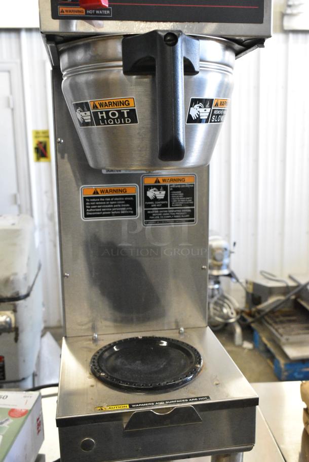 Bunn SINGLE Stainless Steel Commercial Countertop Coffee Machine w/ Hot Water Dispenser, Server Satellite and Metal Brew Basket. 120 Volts, 1 Phase. - Image 7 of 9
