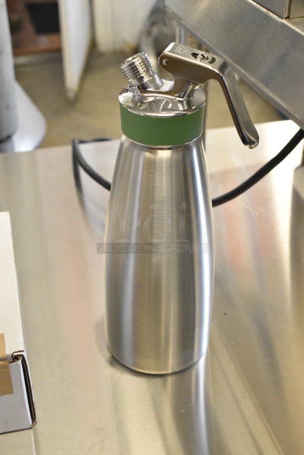 BRAND NEW IN BOX! Isi Green Whip Stainless Steel Whipped Cream Dispenser - Image 1 of 6