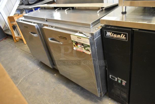 2022 Traulsen UST6024-LR Stainless Steel Commercial Prep Table on Commercial Casters. 115 Volts, 1 Phase. Tested and Working! - Image 2 of 11