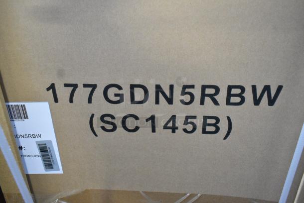 BRAND NEW IN BOX! Galaxy 177GDN5RBW Metal Commercial Single Door Reach In Cooler Merchandiser with Red, White, and Blue LED Lighting. 110-120 Volts, 1 Phase - Image 7 of 7