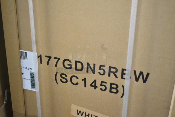 BRAND NEW IN BOX! Galaxy 177GDN5RBW Metal Commercial Single Door Reach In Cooler Merchandiser with Red, White, and Blue LED Lighting. 110-120 Volts, 1 Phase - Image 7 of 7