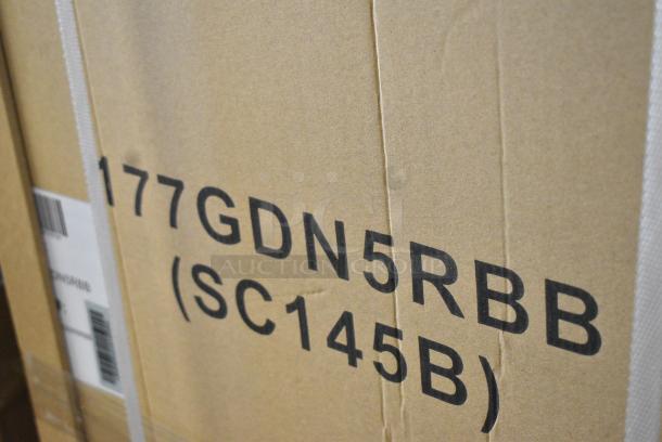 BRAND NEW IN BOX! Galaxy 177GDN5RBB Metal Commercial Single Door Reach In Cooler Merchandiser with Red, White, and Blue LED Lighting. 110-120 Volts, 1 Phase. - Image 3 of 3
