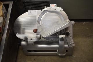 Berkel Stainless Steel Commercial Countertop Meat Slicer w/ Blade Sharpener. 115 Volts, 1 Phase. Tested and Working!