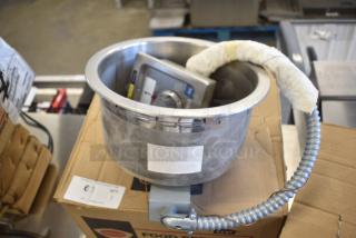 Wells SS-10ULTD Stainless Steel Round Drop In Food Warmer. 120 Volts, 1 Phase.