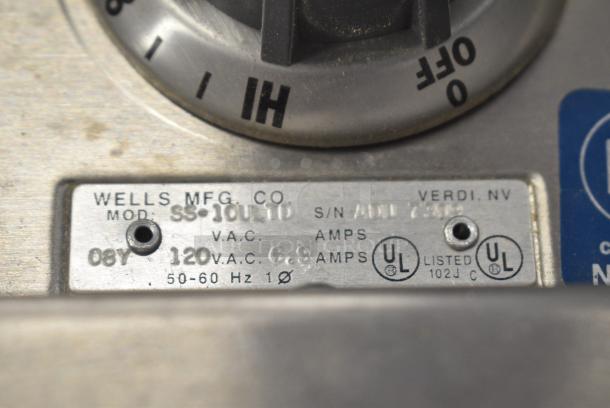 Wells SS-10ULTD Stainless Steel Round Drop In Food Warmer. 120 Volts, 1 Phase. - Image 5 of 5