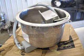 Wells SS-10ULTD Stainless Steel Round Drop In Food Warmer. 120 Volts, 1 Phase.