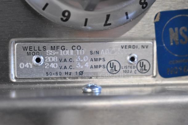 Wells SS-10ULTD Stainless Steel Round Drop In Food Warmer. 120 Volts, 1 Phase. - Image 5 of 6