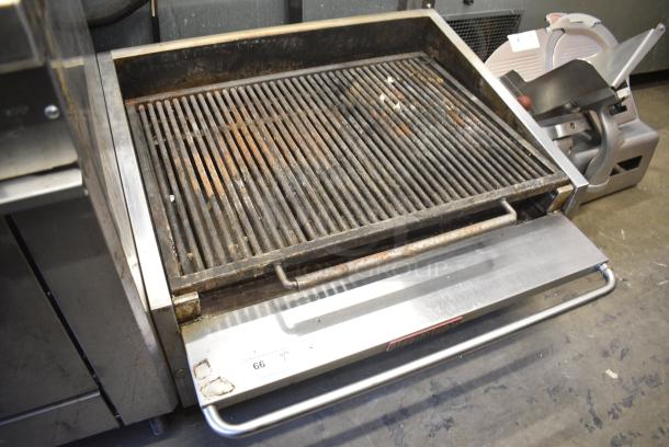 MagiKitch'n Stainless Steel Commercial Countertop Natural Gas Powered Charbroiler Grill. - Image 3 of 7