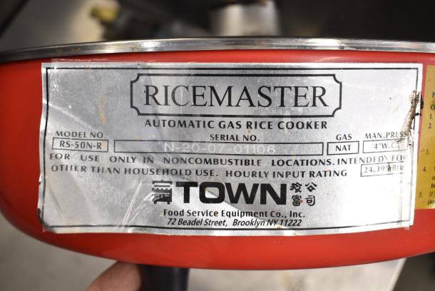 RiceMaster RS-50N-R Natural Gas 110 Cup Gas Rice Cooker / Warmer - Image 8 of 8