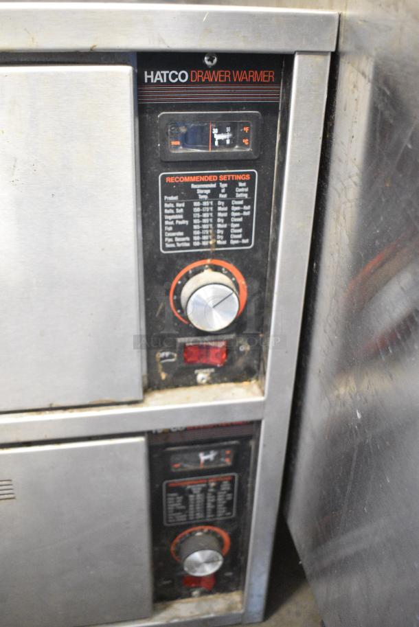 Hatco HDW-2 Stainless Steel Commercial 2 Drawer Warming Drawer. 115 Volts, 1 Phase. Tested and Working! - Image 4 of 7