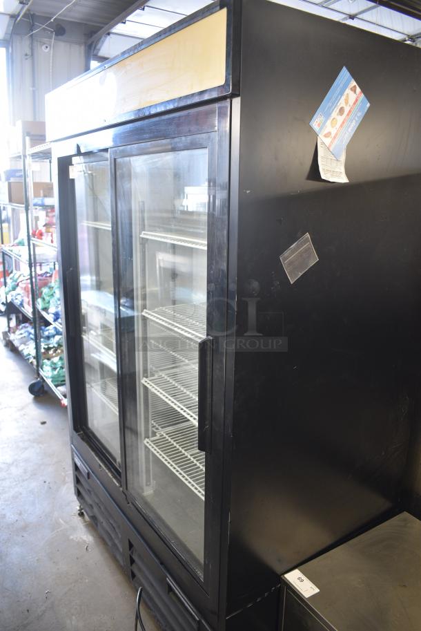 Central 69K-112HC Metal Commercial 2 Door Reach In Cooler Merchandiser w/ Poly Coated Racks. 115 Volts, 1 Phase. Tested and Working! - Image 3 of 8