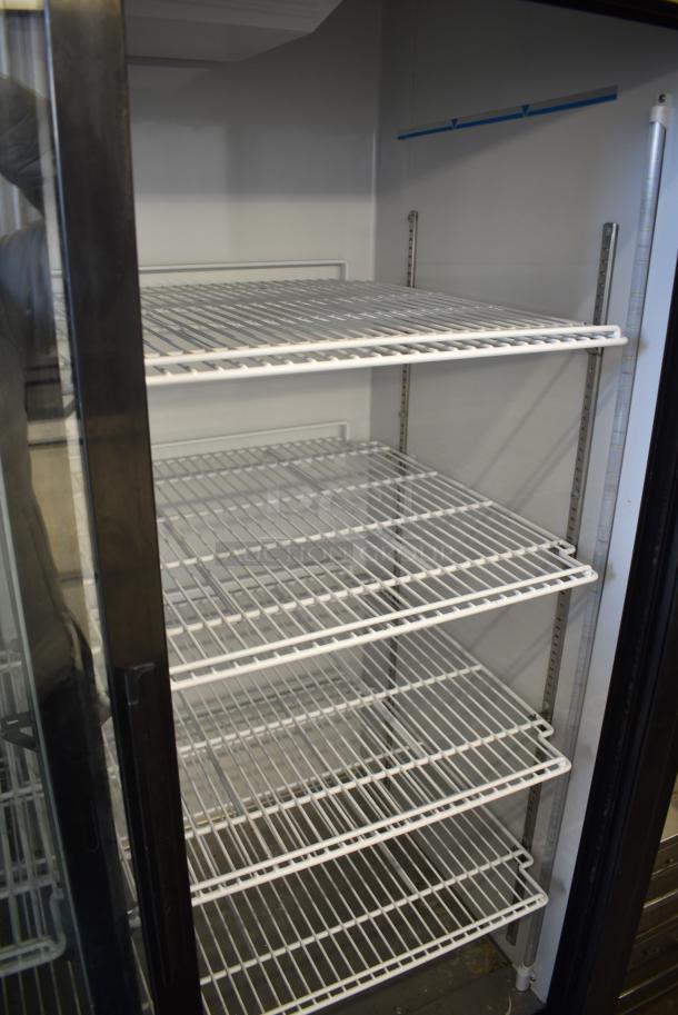Central 69K-112HC Metal Commercial 2 Door Reach In Cooler Merchandiser w/ Poly Coated Racks. 115 Volts, 1 Phase. Tested and Working! - Image 5 of 8