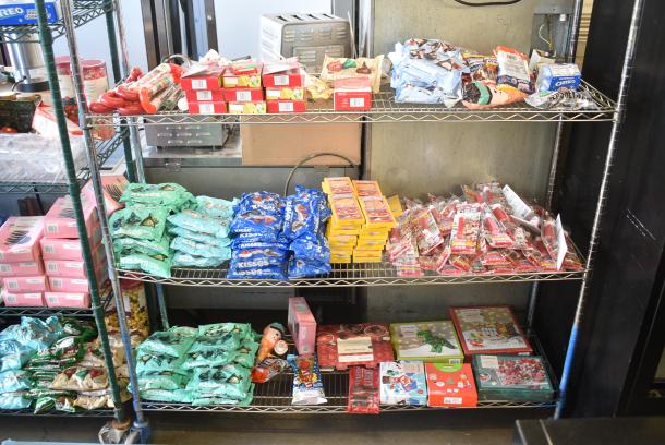 ALL ONE MONEY! Metro Lot of Various Candy Including Hersheys Kisses, Pez, Gummy Lunchables and Skittles. Metro Shelf Not Included. - Image 1 of 9