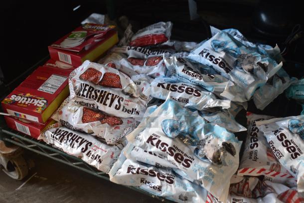 ALL ONE MONEY! Metro Lot of Various Candy Including Haribo, Oreo Snowballs, Krabby Patties, Candy Canes and Hershey Kisses. Metro Shelf Not Included. - Image 11 of 12