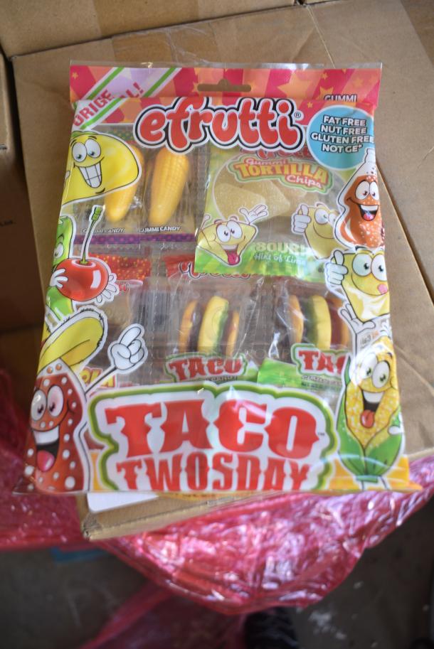 74 Boxes of BRAND NEW! efrutti Taco Twosday Shelf Trays. Each Box Has 12 2.7oz Bags. 74 Times Your Bid! - Image 1 of 5