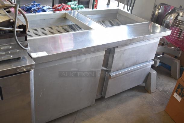 Continental SW40-24M Stainless Steel Commercial Prep Table w/ Door and 2 Drawers. 115 Volts, 1 Phase. Tested and Powers On But Does Not Get Cold - Image 2 of 9