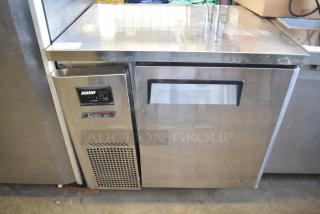 Turbo Air JUF-36 Stainless Steel Commercial Single Door Undercounter Freezer. 115 Volts, 1 Phase. Tested and Working!