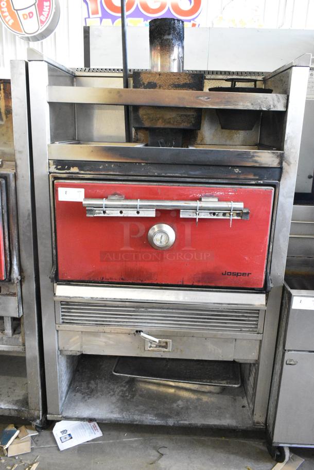 Josper Metal Commercial Charcoal Oven on Commercial Casters. Appears to be Model HJA-45. - Image 1 of 5