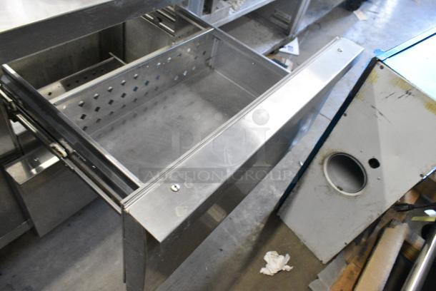 Continental SW60-24M Stainless Steel Commercial Prep Table w/ 4 Drawers on Commercial Casters. 115 Volts, 1 Phase. Tested and Powers On But Does Not Get Cold - Image 6 of 11