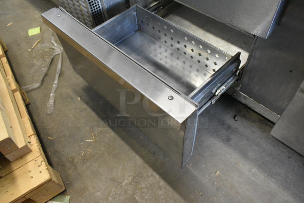 Continental SW60-24M Stainless Steel Commercial Prep Table w/ 4 Drawers on Commercial Casters. 115 Volts, 1 Phase. Tested and Powers On But Does Not Get Cold - Image 9 of 11
