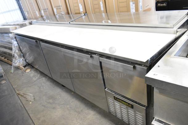 Continental CPA118 Stainless Steel Commercial Pizza Prep Table on Commercial Casters. 115 Volts, 1 Phase. Tested and Working! - Image 1 of 11