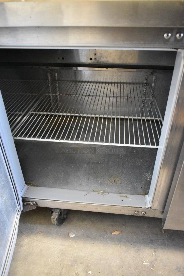 Continental CPA118 Stainless Steel Commercial Pizza Prep Table on Commercial Casters. 115 Volts, 1 Phase. Tested and Working! - Image 8 of 11