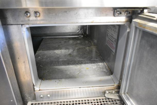 Continental CPA118 Stainless Steel Commercial Pizza Prep Table on Commercial Casters. 115 Volts, 1 Phase. Tested and Working! - Image 10 of 11