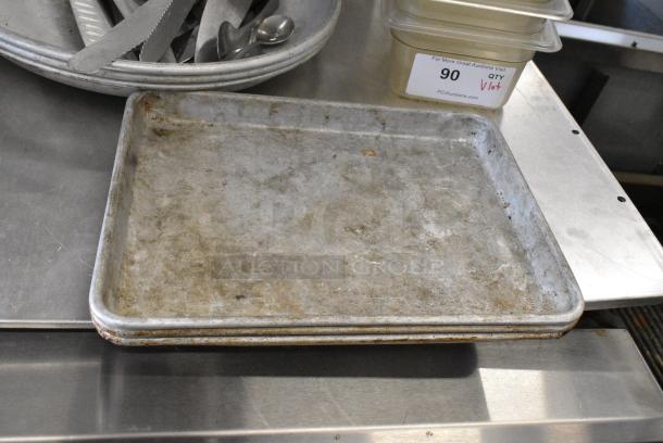 ALL ONE MONEY! Lot of Various Items Including Poly Drop In Bins, Knives and Metal Baking Pans. - Image 2 of 5