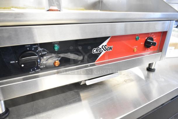 2024 Crosson EG-600C Stainless Steel Commercial Countertop Electric Powered Flat Top Griddle. 120 Volts, 1 Phase. - Image 3 of 8