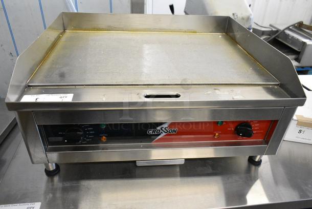 2024 Crosson EG-600C Stainless Steel Commercial Countertop Electric Powered Flat Top Griddle. 120 Volts, 1 Phase. - Image 5 of 8