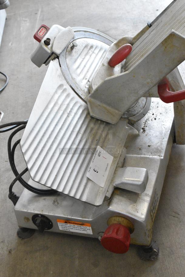 Berkel Metal Commercial Countertop Meat Slicer w/ Blade Sharpener. 115 Volts, 1 Phase. Tested and Working! - Image 3 of 7