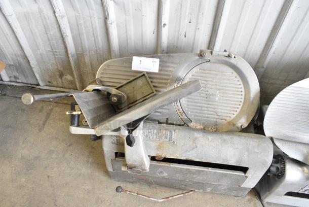 Hobart 1712E Metal Commercial Countertop Meat Slicer. 115 Volts, 1 Phase. Tested and Does Not Power On - Image 1 of 7
