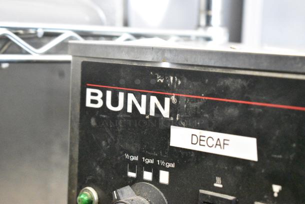 Bunn DUAL Stainless Steel Commercial Countertop Double Coffee Machine w/ Hot Water Dispenser, 2 Satellite Servers and 2 Metal Brew Baskets. 120/240 Volts, 1 Phase. - Image 2 of 8