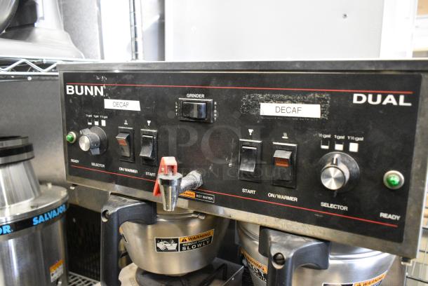 Bunn DUAL Stainless Steel Commercial Countertop Double Coffee Machine w/ Hot Water Dispenser, 2 Satellite Servers and 2 Metal Brew Baskets. 120/240 Volts, 1 Phase. - Image 3 of 8