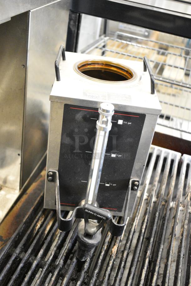 Bunn DUAL Stainless Steel Commercial Countertop Double Coffee Machine w/ Hot Water Dispenser, 2 Satellite Servers and 2 Metal Brew Baskets. 120/240 Volts, 1 Phase. - Image 6 of 8