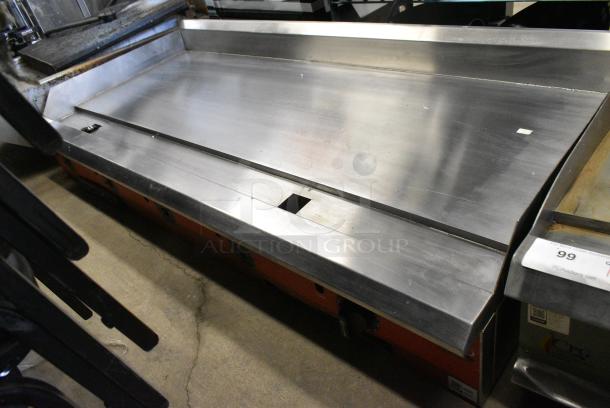 Avantco 177CAG60TG Chef Series Stainless Steel Commercial Countertop Natural Gas Powered Flat Top Griddle w/ Thermostatic Controls. 175,000 BTU. - Image 1 of 6