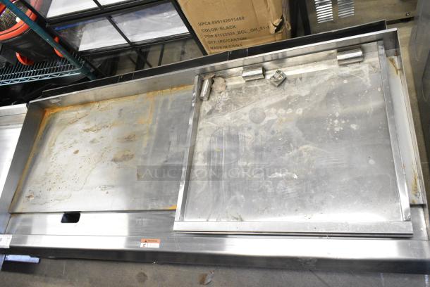 Cooking Performance Group CPG Stainless Steel Commercial Countertop Natural Gas Powered Flat Top Griddle. - Image 4 of 5