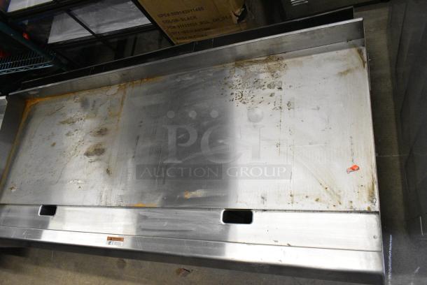 Cooking Performance Group CPG Stainless Steel Commercial Countertop Natural Gas Powered Flat Top Griddle. - Image 5 of 5