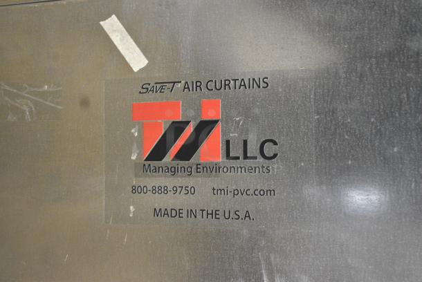 Save-T TMI E-IBD-42-1 Stainless Steel Air Curtaain. 120 Volts, 1 Phase. - Image 2 of 4