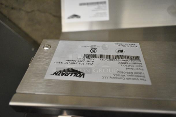 BRAND NEW SCRATCH AND DENT! 2024 Vollrath FFA8110 Stainless Steel Commercial Electric Powered 2 Bay Deep Fat Fryer w/ 4 Metal Fry Baskets. 208/240 Volts, 1 Phase. - Image 10 of 10