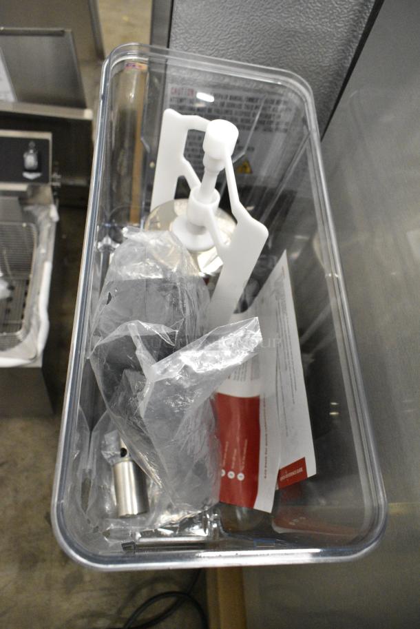 BRAND NEW SCRATCH AND DENT! Carnival King 382RBD3G1 Single 3 Gallon Bowl Refrigerated Beverage Dispenser. 120 Volts, 1 Phase. Tested and Working! - Image 3 of 5
